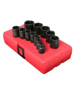 SUN3360 image(0) - SOCKET SET IMPACT 3/8IN. DRIVE 12 PC STD SAE