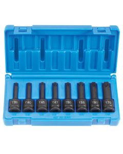 GRE1300T image(0) - 1/2" Drive 8 Piece Internal Torx Impact Driver Set