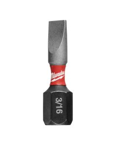 MLW48-32-4717 image(0) - Milwaukee Tool SHOCKWAVE Impact Slotted 3/16" Insert Bits (Bulk 25)