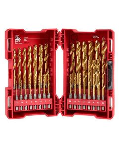 MLW48-89-4820 image(1) - Milwaukee Tool 8.5mm Metric Titanium SHOCKWAVE Red Helix Bit