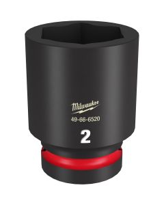 MLW49-66-6520 image(0) - Milwaukee Tool SHOCKWAVE Impact Duty  1"Drive 2" Deep 6 Point Socket