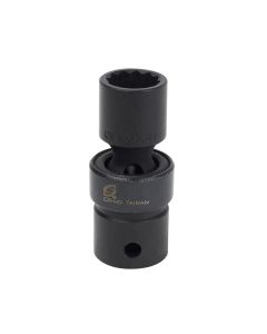 SOC 15MM 1/2D IMP UNIV 12PT DP BLK