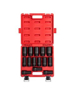 SUN4638 image(0) - 14 Pc. 3/4" Drive Deep SAE Impact Socket Set