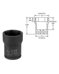 GRE3784D image(0) - SOC 2-5/8 3/4D IMP PINION LCKNT 6PT DP BLK