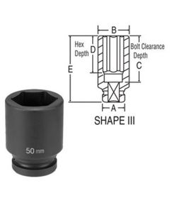 GRE4060MD image(0) - SOC 60MM 1"D IMP 6PT DP BLK