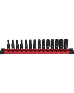 MLW49-66-7003 image(0) - 14PC SHOCKWAVE Impact Duty™ Metric Deep 6 Point Socket Set