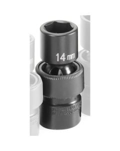 GRE1014UM image(0) - SOC 14MM 3/8D IMP UNIV 6PT BLK