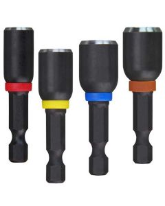 MLW49-66-4562 image(0) - 4-PC SHOCKWAVE 1-7/8" MAGNETIC NUT DRIVER SET