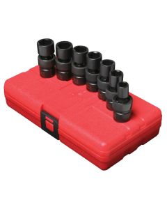 SUN3655 image(0) - SOCKET SET IMPACT 3/8IN. DRIVE 7PC STD MET UNIV