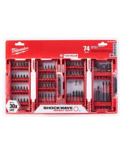 MLW48-32-4062 image(0) - 74PC SHOCKWAVE IMP DUTY DRIVER BIT SET