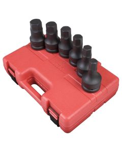 SUN5606 image(0) - 6 PC 1" DR SAE HEX DRIVER IMPACT SET