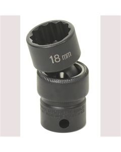 GRE1118UM image(0) - SOC 18MM 3/8D IMP UNIV 12PT BLK