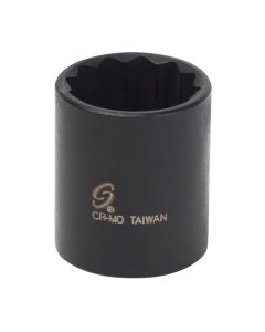 SUN318Z image(0) - 3/8 in. Drive 12-Point Impact Socket,