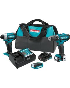 MAKCT321RX image(0) - 12V CXT 2.0 Ah Cordless 3-Piece Combo Kit