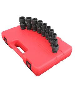 SUN2657 image(0) - SOCKET SET IMPACT 1/2IN. DRIVE 9 PC UNIV STD SAE