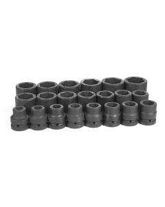 GRE9021 image(0) - 1" DR 21PC FRAC SOCKET SET 3/4" - 2"