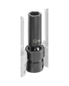 GRE1012UMD image(0) - SOC 12MM 3/8D IMP UNIV 6PT DP BLK