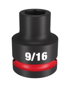 MLW49-66-6300 image(0) - Milwaukee Tool SHOCKWAVE Impact Duty  3/4"Drive 9/16" Standard 6 Point Socket