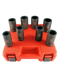 CPTSS6008D image(0) - SS6008D 3/4" DRIVE 8PC SAE DEEP IMPACT SOCKET SET