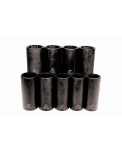 KTI38201 image(0) - K Tool International 9 Piece 1/2" Drive 6 Point Metric Impact Socket Set