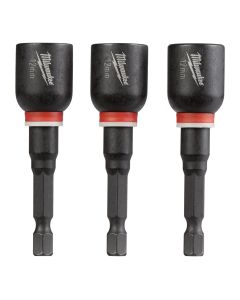 MLW49-66-4612 image(0) - Milwaukee Tool SHOCKWAVE Impact Duty 12MM x 2-9/16" Magnetic Nut Driver  BULK 10