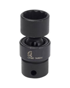 SUN316ZUM image(0) - SOC 16MM 3/8D IMP UNIV 12PT BLK