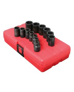 SUN3358 image(0) - SOCKET SET IMPACT 3/8IN. DRIVE 13 PC.STD. METRIC