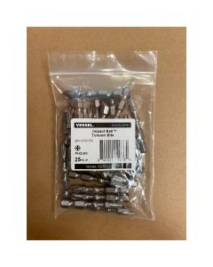 Impact Ball Torsion Bits PH2X50 25PC (Bulk)