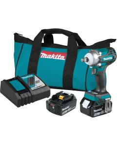 MAKXWT14T image(0) - 18V LXT® Lithium-Ion Brushless Cordless 4-Speed 1/2" Sq. Drive Impact Wrench Kit w/ Friction Ring Anvil (5.0Ah)