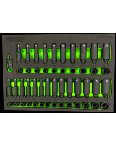 VIMIMPACT449 image(0) - 1/4" DR MASTER  IMPACT SOCKET SET 49 PC