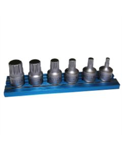 VIMXZNS412 image(0) - VIM Tools 6-Piece XZN Stubby Driver Set, 1/4 in. Square Drive