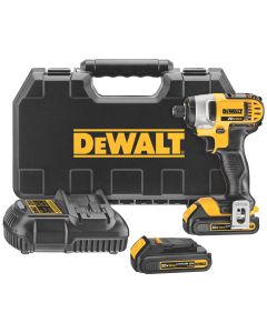 DWTDCF885C2 image(0) - 20V MAX 1/4" Impact Driver Kit (1.5 Ah)